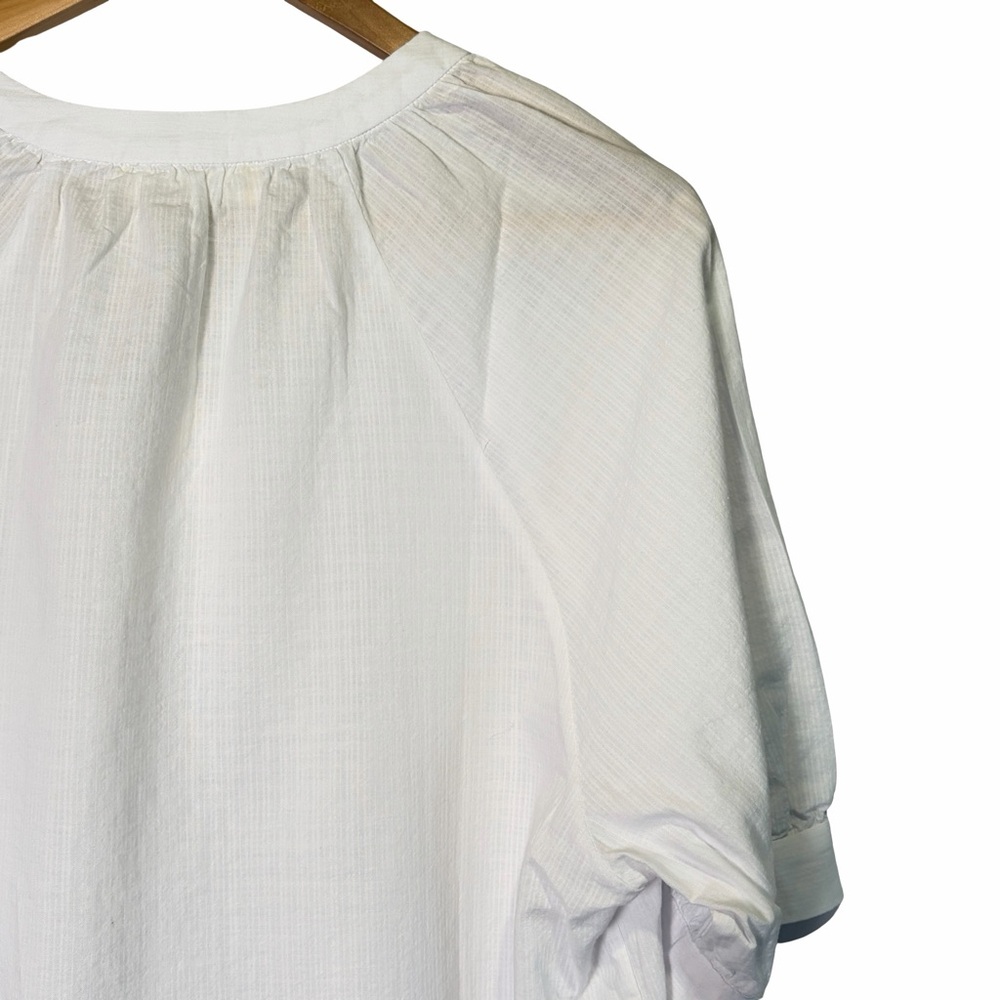 Everlane The Gauze Gathered Top in White, Size S NWT - Picture 9 of 16